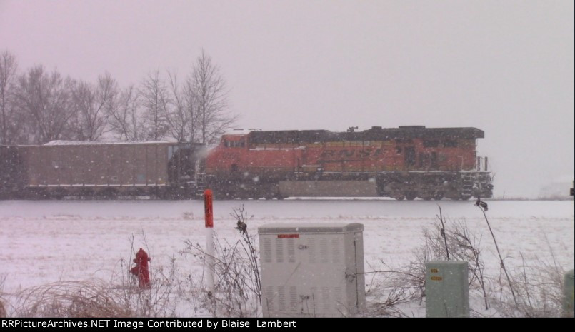 BNSF coal train DPU